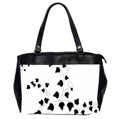 Black Leaf Office Handbags (2 Sides) 