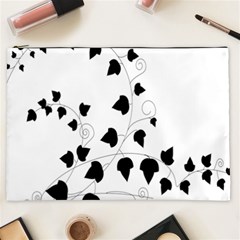 Black Leaf Cosmetic Bag (xxl) 