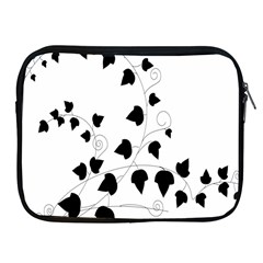 Black Leaf Apple Ipad 2/3/4 Zipper Cases by Mariart