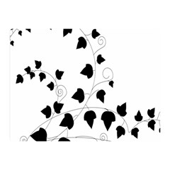 Black Leaf Double Sided Flano Blanket (mini) 