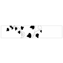 Black Leaf Flano Scarf (small) by Mariart