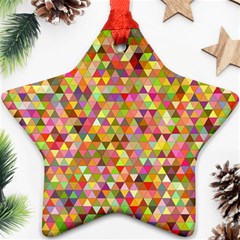 Multicolored Mixcolor Geometric Pattern Ornament (star)