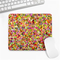 Multicolored Mixcolor Geometric Pattern Large Mousepads by paulaoliveiradesign