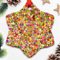 Multicolored Mixcolor Geometric Pattern Ornament (snowflake)