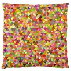 Multicolored Mixcolor Geometric Pattern Large Cushion Case (two Sides) by paulaoliveiradesign