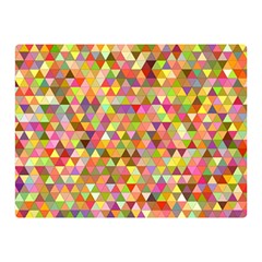 Multicolored Mixcolor Geometric Pattern Double Sided Flano Blanket (mini)  by paulaoliveiradesign