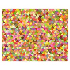 Multicolored Mixcolor Geometric Pattern Double Sided Flano Blanket (medium)  by paulaoliveiradesign