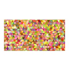 Multicolored Mixcolor Geometric Pattern Satin Wrap by paulaoliveiradesign