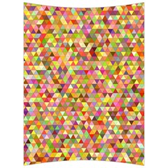 Multicolored Mixcolor Geometric Pattern Back Support Cushion