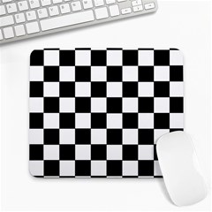 Grid Domino Bank And Black Large Mousepads by Nexatart