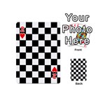 Grid Domino Bank And Black Playing Cards 54 (Mini)  Front - Heart2