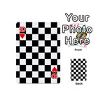 Grid Domino Bank And Black Playing Cards 54 (Mini)  Front - Heart10