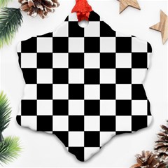 Grid Domino Bank And Black Ornament (Snowflake)