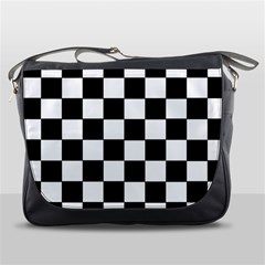 Grid Domino Bank And Black Messenger Bags