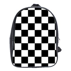 Grid Domino Bank And Black School Bag (XL)