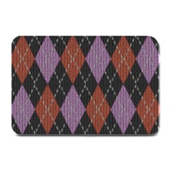 Knit Geometric Plaid Fabric Pattern Plate Mats by paulaoliveiradesign