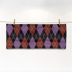 Knit Geometric Plaid Fabric Pattern Cosmetic Storage Cases by paulaoliveiradesign