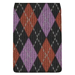 Knit Geometric Plaid Fabric Pattern Flap Covers (l)  by paulaoliveiradesign