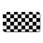 Grid Domino Bank And Black Medium Bar Mats 16 x8.5  Bar Mat