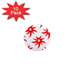 Star Figure Form Pattern Structure 1  Mini Magnet (10 pack)  Front