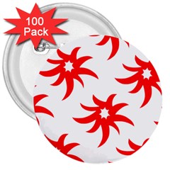 Star Figure Form Pattern Structure 3  Buttons (100 Pack)  by Nexatart