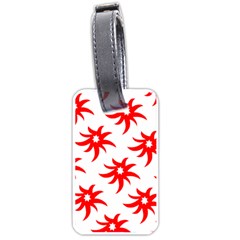 Star Figure Form Pattern Structure Luggage Tags (one Side)  by Nexatart