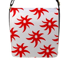 Star Figure Form Pattern Structure Flap Messenger Bag (l)  by Nexatart