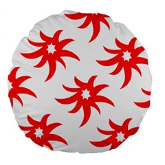 Star Figure Form Pattern Structure Large 18  Premium Flano Round Cushions by Nexatart