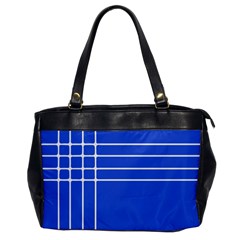 Stripes Pattern Template Texture Blue Office Handbags by Nexatart