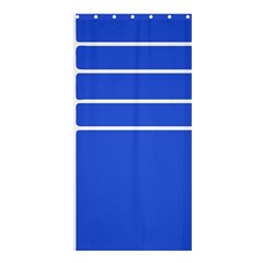 Stripes Pattern Template Texture Blue Shower Curtain 36  X 72  (stall)  by Nexatart