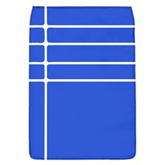 Stripes Pattern Template Texture Blue Flap Covers (l)  by Nexatart