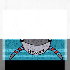 Shark Sea Fish Animal Ocean Rectangular Jigsaw Puzzl by Nexatart