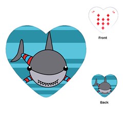 Shark Sea Fish Animal Ocean Playing Cards (heart)  by Nexatart