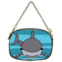 Shark Sea Fish Animal Ocean Chain Purses (one Side)  by Nexatart