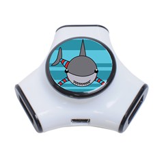 Shark Sea Fish Animal Ocean 3-port Usb Hub by Nexatart