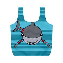 Shark Sea Fish Animal Ocean Full Print Recycle Bags (m)  by Nexatart