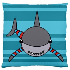 Shark Sea Fish Animal Ocean Standard Flano Cushion Case (two Sides) by Nexatart