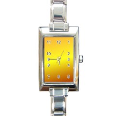 Gradient Orange Heat Rectangle Italian Charm Watch by Nexatart