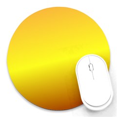 Gradient Orange Heat Round Mousepads by Nexatart