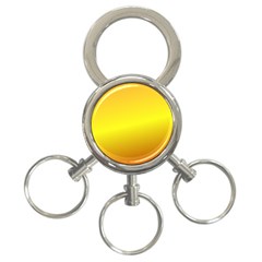 Gradient Orange Heat 3-ring Key Chains by Nexatart