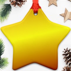 Gradient Orange Heat Star Ornament (two Sides) by Nexatart