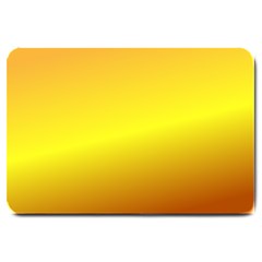 Gradient Orange Heat Large Doormat  by Nexatart