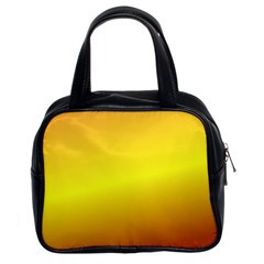 Gradient Orange Heat Classic Handbags (2 Sides) by Nexatart