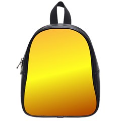 Gradient Orange Heat School Bag (small) by Nexatart