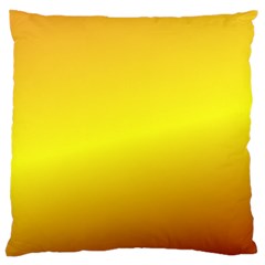 Gradient Orange Heat Large Cushion Case (one Side) by Nexatart