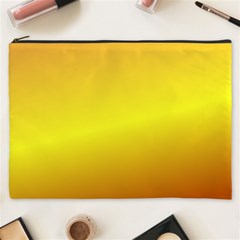 Gradient Orange Heat Cosmetic Bag (xxxl)  by Nexatart