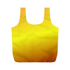 Gradient Orange Heat Full Print Recycle Bags (m)  by Nexatart