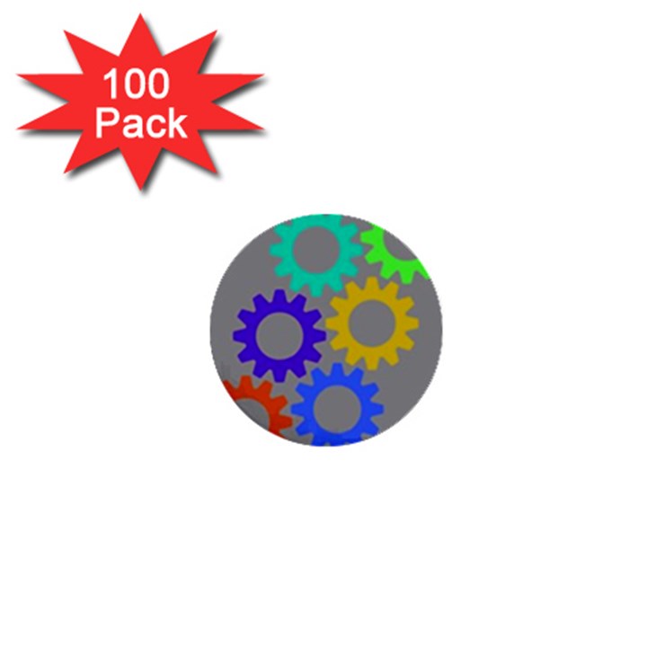 Gear Transmission Options Settings 1  Mini Buttons (100 pack) 