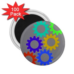 Gear Transmission Options Settings 2 25  Magnets (100 Pack)  by Nexatart