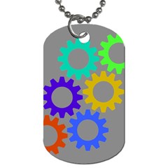 Gear Transmission Options Settings Dog Tag (one Side) by Nexatart